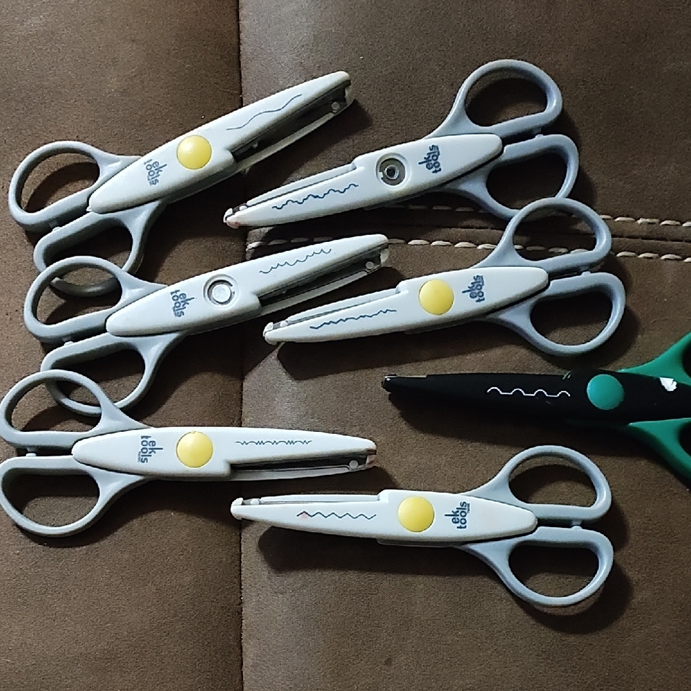 Set of Craft Scissors with Decorative Blades